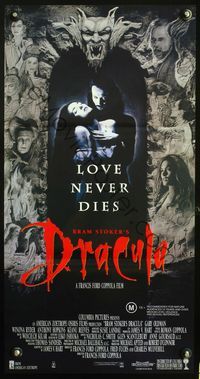 9j638 BRAM STOKER'S DRACULA Aust daybill '92 Francis Ford Coppola, Gary Oldman, vampire horror!