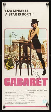 9j648 CABARET Aust daybill '72 singing & dancing Liza Minnelli in Nazi Germany, Bob Fosse!
