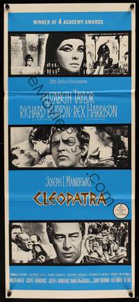 9j666 CLEOPATRA Aust daybill '64 Elizabeth Taylor, Richard Burton, Rex Harrison!