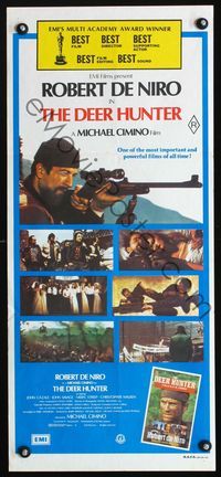 9j684 DEER HUNTER Aust daybill '78 Robert De Niro w/rifle, Michael Cimino directed!