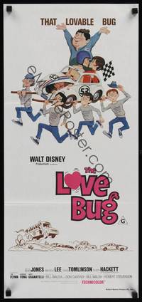 9j804 LOVE BUG Aust daybill R1970s Walt Disney, Volkswagen Beetle Herbie!