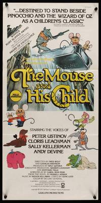 9j828 MOUSE & HIS CHILD Aust daybill '77 Peter Ustinov, Cloris Leachman, Andy Devine