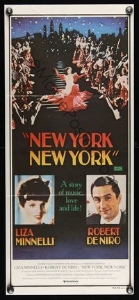 9j833 NEW YORK NEW YORK Aust daybill '77 Martin Scorsese, Robert De Niro, Liza Minnelli sings!