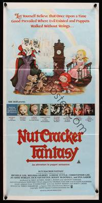 9j836 NUTCRACKER FANTASY Aust daybill '79 Japanese puppets, cool Sharleen Pederson fantasy art!