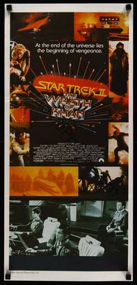 9j924 STAR TREK II Aust daybill '82 The Wrath of Khan, Leonard Nimoy, William Shatner