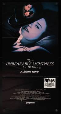 9j961 UNBEARABLE LIGHTNESS OF BEING Aust daybill '88 Daniel Day-Lewis, Juliette Binoche, Lena Olin