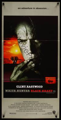 9j978 WHITE HUNTER, BLACK HEART Aust daybill '90 Clint Eastwood as director John Huston!