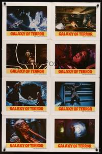 9j489 GALAXY OF TERROR Aust LC poster '81 wild sci-fi horror images, Roger Corman!