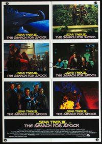 9j493 STAR TREK III Aust LC poster '84 The Search for Spock, cool sci-fi images of cast!