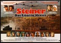 9j043 CROSS OF IRON German 33x47 '77 Sam Peckinpah, cool World War II military image!