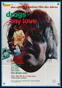 9j053 DRUGS-MY LOVE German 33x47 '70 Michael Flood, Sabine Sandross, wild image!