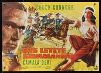 9j068 GERONIMO German 33x47 '62 most defiant Native American Indian warrior Chuck Connors!