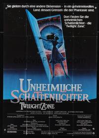 9j103 TWILIGHT ZONE German 33x47 '83 Joe Dante, Spielberg, Landis, from Rod Serling TV series!
