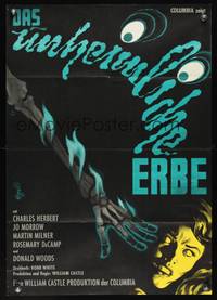 9j109 13 GHOSTS German '60 William Castle, spooky art, cool horror in ILLUSION-O!