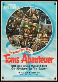 9j116 ADVENTURES OF TOM SAWYER German '54 Tommy Kelly as Mark Twain's classic character!