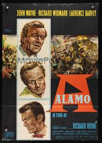 9j118 ALAMO German '60 John Wayne & Richard Widmark in the Texas War of Independence!