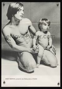 9j129 ANDY WARHOL'S FLESH German/English '68 naked Joe Dallesandro & infant by Francesco Scavullo!