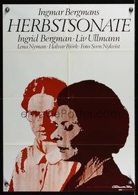 9j138 AUTUMN SONATA German '78 Ingmar Bergman directs & Ingrid Bergman stars!