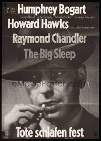9j152 BIG SLEEP German R72 great close-up of smoking Humphrey Bogart, Howard Hawks!