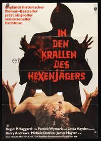 9j159 BLOOD ON SATAN'S CLAW German '71 different image of demon & sexy topless girl!