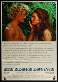 9j160 BLUE LAGOON German '80 sexy young Brooke Shields & Christopher Atkins!