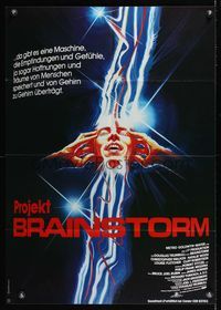 9j164 BRAINSTORM German '83 the door to the mind is open, wild sci-fi artwork!