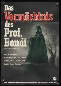 9j167 BUCKET OF BLOOD German '59 Roger Corman, AIP, Dick Miller, bizarre vampire art!
