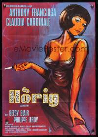 9j176 CARELESS German '61 Hans Braun art of super sexy smoking Claudia Cardinale!
