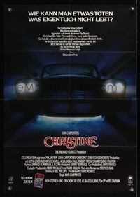 9j185 CHRISTINE German '83 written by Stephen King, John Carpenter directed, creepy car image!