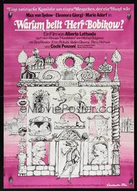 9j203 CUORE DI CANE German '76 Alberto Lattuada's Cuore di cane, Bele art of weird castle!