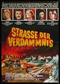 9j204 DAMNATION ALLEY German '77 Jan-Michael Vincent, different action art of disaster!