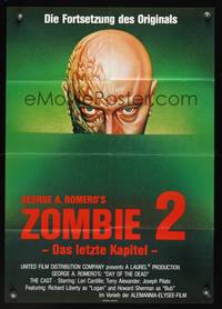 9j212 DAY OF THE DEAD German '85 George Romero's Night of the Living Dead zombie horror sequel!