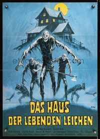 9j224 DON'T GO IN THE HOUSE German '80 wild Klaus Dill horror art of the living dead!