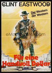 9j249 FISTFUL OF DOLLARS German R78 Sergio Leone's Per un Pugno di Dollari, art of Clint Eastwood!