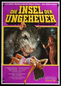 9j255 FOOD OF THE GODS German '76 different image of giant rat feasting on sexy girl!