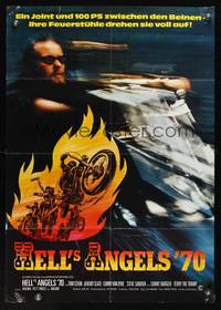 9j297 HELL'S ANGELS '69 German '69 different image of biker, the rumble that rocked Las Vegas!
