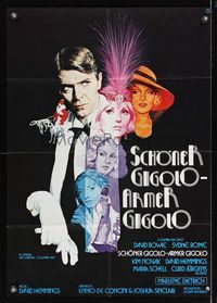 9j320 JUST A GIGOLO German '81 David Hemmings' Schoner Gigolo, armer Gigolo, art of David Bowie!