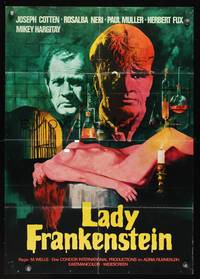 9j326 LADY FRANKENSTEIN German '71 La figlia di Frankenstein, sexy Italian horror!