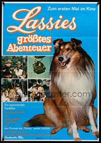 9j329 LASSIE'S GREAT ADVENTURE German '68 most classic Collie dog & boy in hot air balloon!
