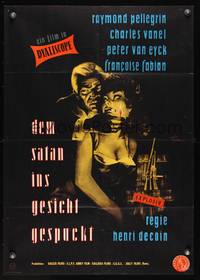 9j334 LE FEU AUX POUDRES German '57 Henri Decoin directed, art of sexy smoking woman!