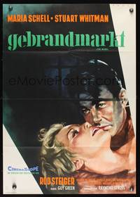 9j347 MARK German '61 Rehak art of psychiatrist Rod Steiger, sexy Maria Schell!