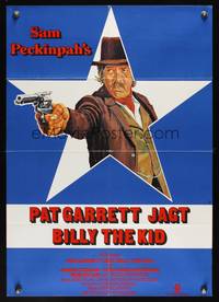 9j377 PAT GARRETT & BILLY THE KID German '73 Sam Peckinpah, artwork of James Coburn!