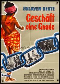 9j415 SLAVE TRADE IN THE WORLD TODAY German '64 Hoff artwork of sexy slave girl!
