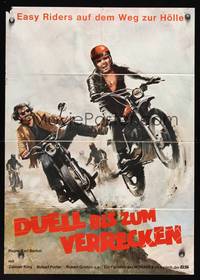 9j444 TRIP WITH THE TEACHER German '74 wild Peltzer art of motorcycle fight!