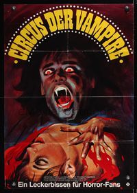 9j456 VAMPIRE CIRCUS German '72 English Hammer horror, cool Braun blood-sucker artwork!
