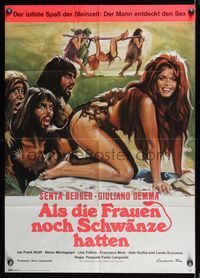9j470 WHEN WOMEN HAD TAILS German '70 Pasquale Festa Campanile, sexy prehistoric Senta Berger!