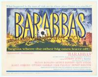 9k011 BARABBAS TC '62 Richard Fleischer, cool artwork of Anthony Quinn & Silvana Mangano!