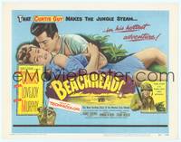 9k012 BEACHHEAD TC '54 United States Marine Tony Curtis makes the jungle steam with Mary Murphy!