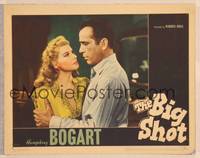 9k173 BIG SHOT LC '42 close up of intense Humphrey Bogart holding pretty Irene Manning!