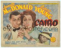 9k018 CAIRO TC '42 Jeanette MacDonald & Robert Young with magnifying glass + Ethel Waters!